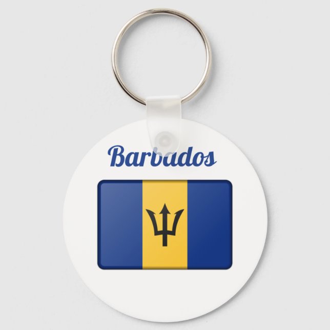 Chaveiro Bandeira Barbados (Frente)