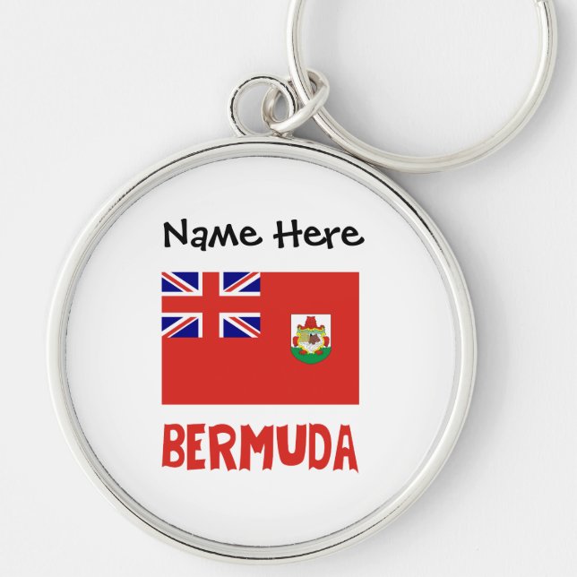 Chaveiro Bandeira Bermudiana Personalizada (Frente)