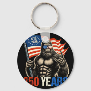 Chaveiro Bandeira Bigfoot Sasquatch 250 Anos 1776-2026 250º