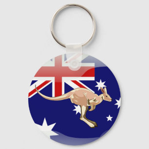 Chaveiro Bandeira brilhante australiana