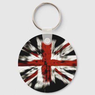Chaveiro Bandeira Britânica Strips País Honra Cores Paz