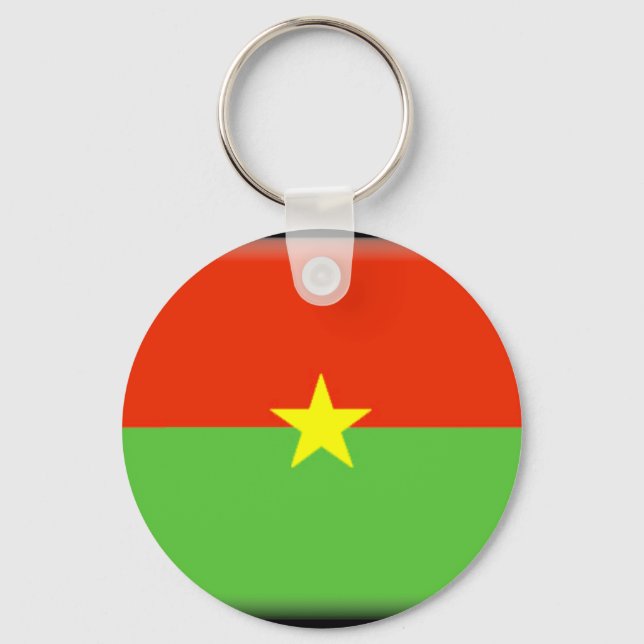 Chaveiro Bandeira Burkina Faso (Frente)