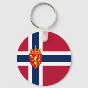 Chaveiro Bandeira/Casaco de armas da Noruega