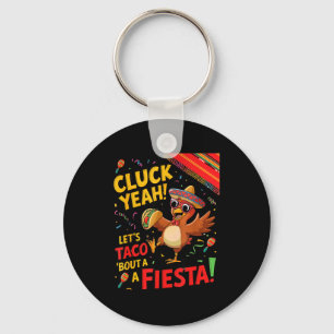 Chaveiro Bandeira cinco de maio frango cluck yeah vamos tac