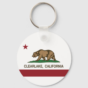 Chaveiro Bandeira Clearlake da república de Califórnia