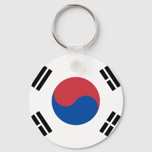 Chaveiro Bandeira coreana sul - Coreia - Taegeukgi -