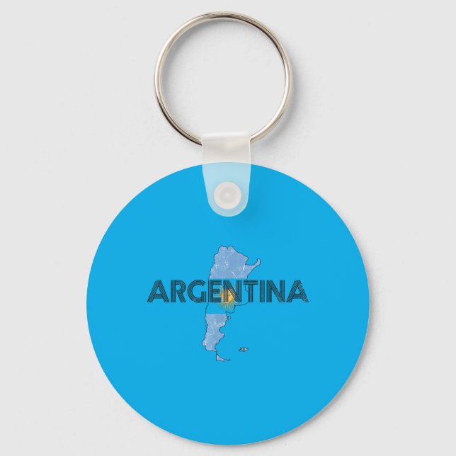 Chaveiro Bandeira da Argentina Presente da Argentina Heranç (Frente)