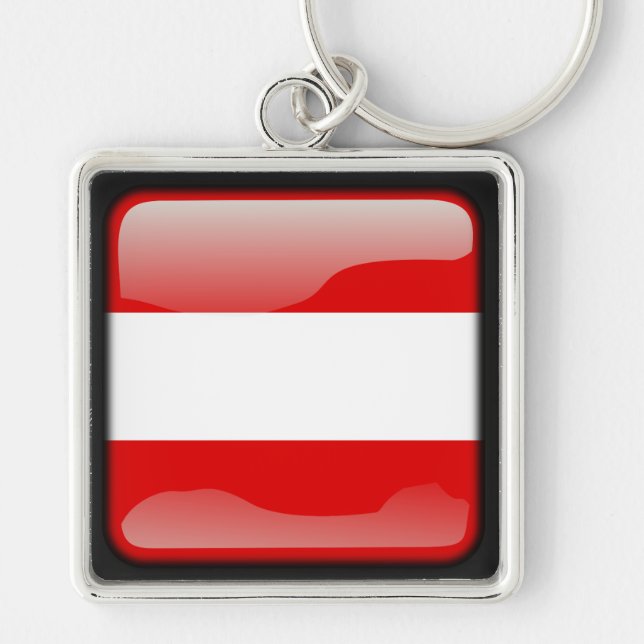 Chaveiro Bandeira da Áustria (Frente)
