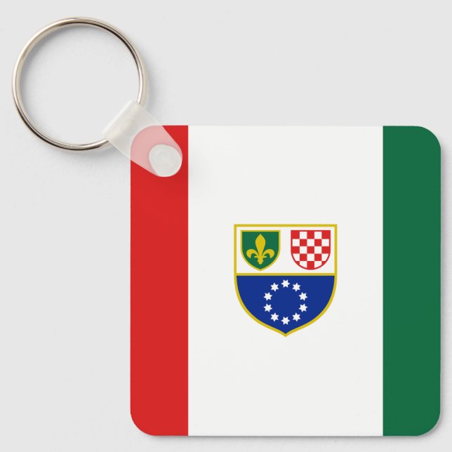 Chaveiro Bandeira da Bósnia-Herzegovina (Frente)