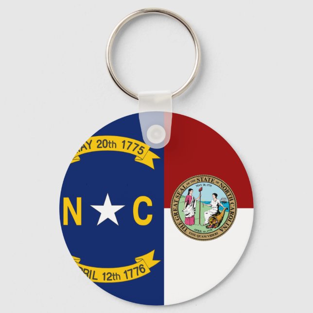 Chaveiro bandeira da Carolina do Norte (Frente)