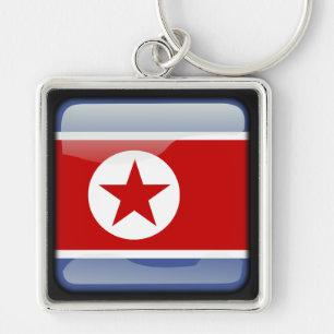 Chaveiro Bandeira da Coreia do Norte