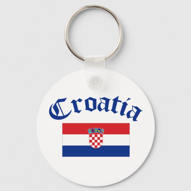 Chaveiro Bandeira da Croácia (Frente)
