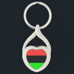 Chaveiro Bandeira da Diáspora Afro-Americana<br><div class="desc">Bandeira Afro-Americana</div>