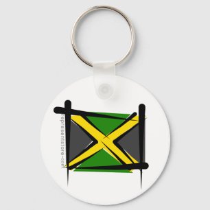 Chaveiro Bandeira da escova de Jamaica