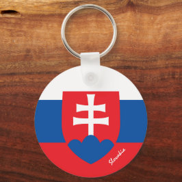 Chaveiro Bandeira da Eslováquia, emblem e Eslováquia, feria
