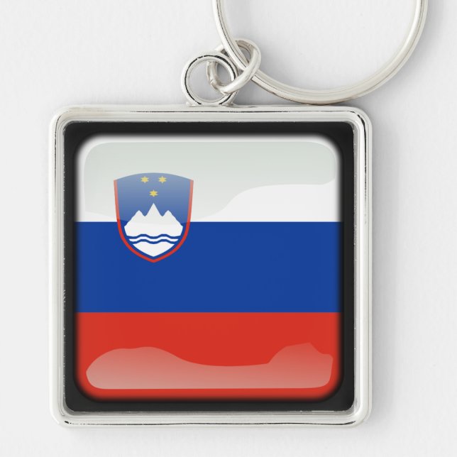 Chaveiro Bandeira da Eslovênia (Frente)
