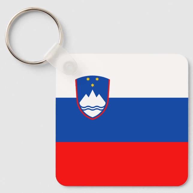Chaveiro Bandeira da Eslovênia (Frente)