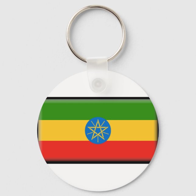 Chaveiro Bandeira da Etiópia (Frente)