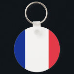 Chaveiro Bandeira da França<br><div class="desc">Bandeira da França - Tricolor de azul,  branco e vermelho.</div>