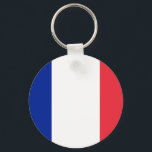 Chaveiro Bandeira da França<br><div class="desc">Bandeira da França - Tricolor de azul,  branco e vermelho.</div>