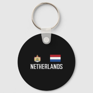 Chaveiro Bandeira da Holanda Fã de Futebol de Homens Mulher