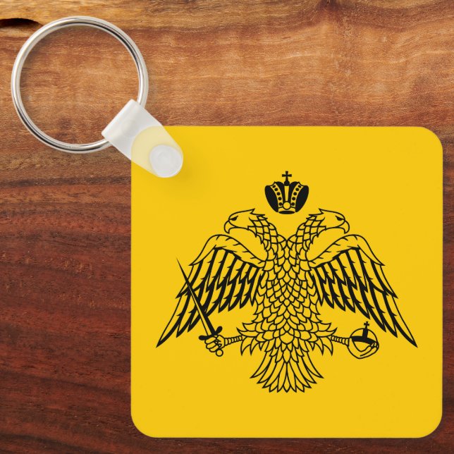 Chaveiro Bandeira da Igreja Ortodoxa Grega (Frente)