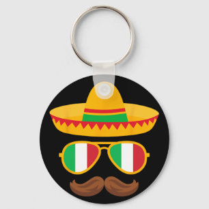 Chaveiro Bandeira da Itália Sungles Italiano Cinco De Mayo