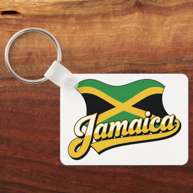 Chaveiro bandeira da Jamaica (Verso)