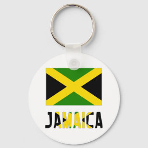 Chaveiro Bandeira da Jamaica & Palavra
