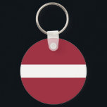 Chaveiro Bandeira da Letónia<br><div class="desc">Bandeira Patriótica da Letónia.</div>