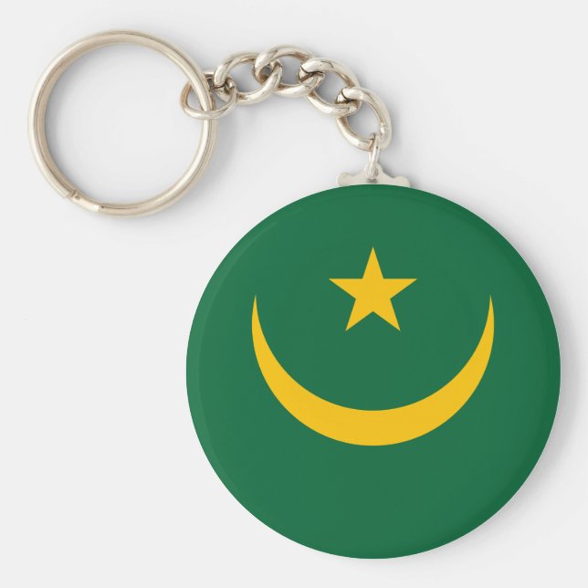 Chaveiro Bandeira da Mauritânia (Frente)