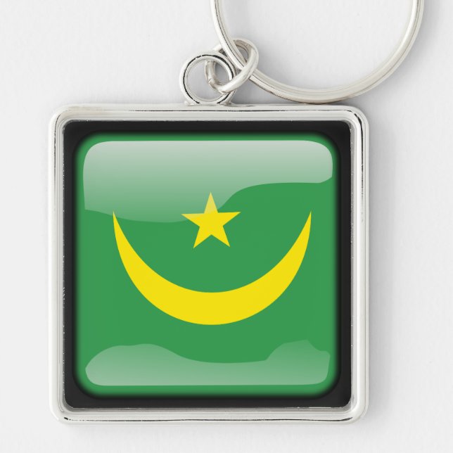 Chaveiro Bandeira da Mauritânia (Frente)