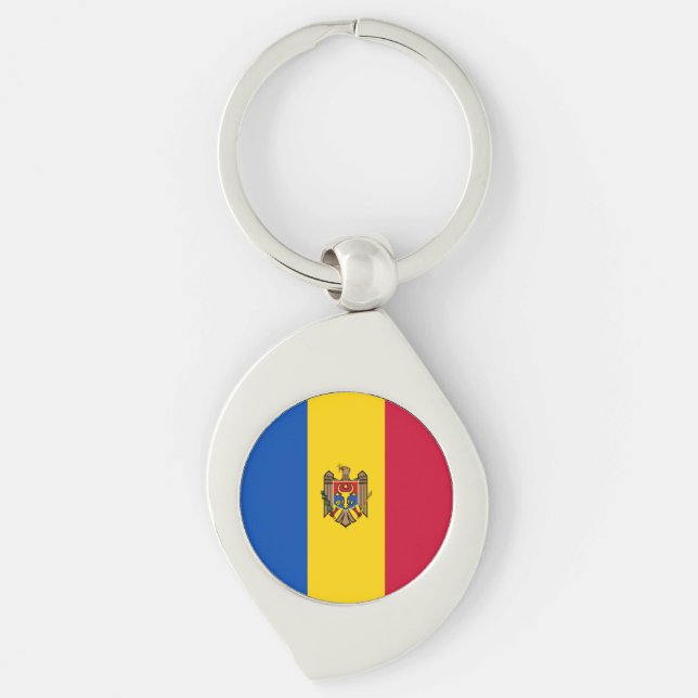 Chaveiro Bandeira da Moldávia (Frente)