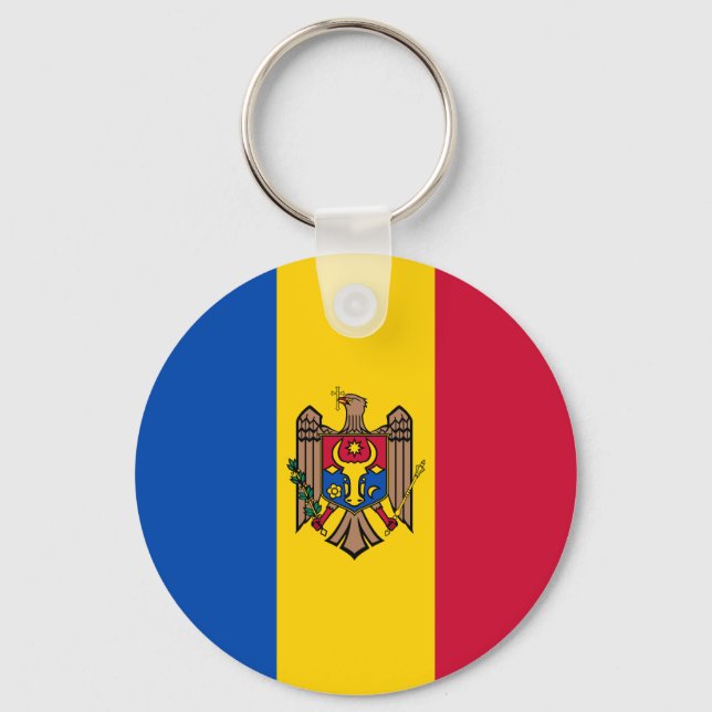 Chaveiro Bandeira da Moldávia (Frente)