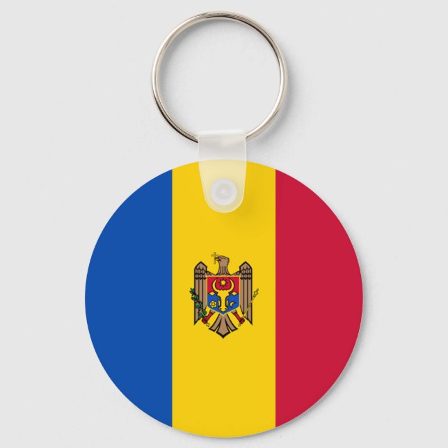 Chaveiro Bandeira da Moldávia (Frente)