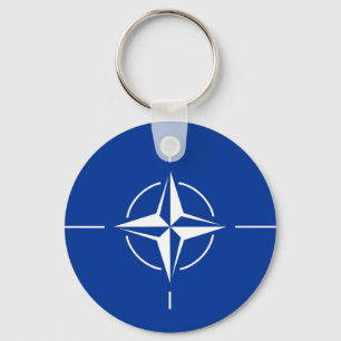Chaveiro bandeira da nato do Atlântico Norte Organização