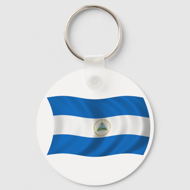 Chaveiro Bandeira da Nicarágua (Frente)