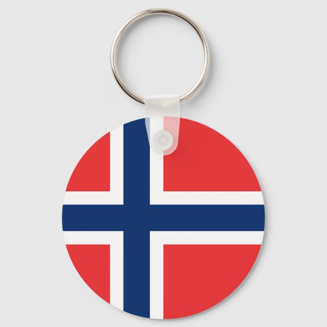 Chaveiro Bandeira da Noruega (Frente)