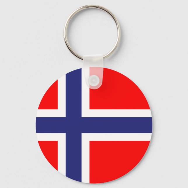 Chaveiro Bandeira da Noruega (Frente)