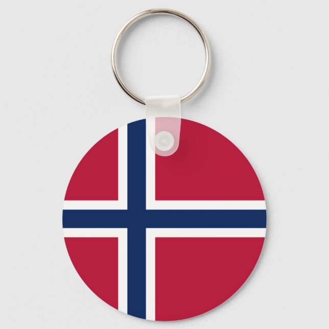 Chaveiro Bandeira da Noruega (Frente)