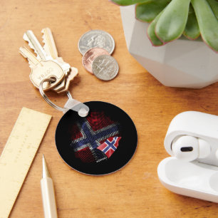 Chaveiro bandeira da Noruega