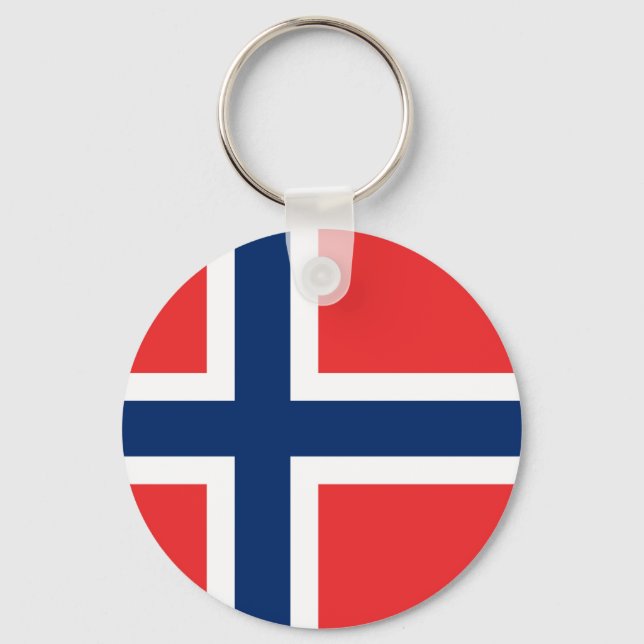 Chaveiro Bandeira da Noruega (Frente)