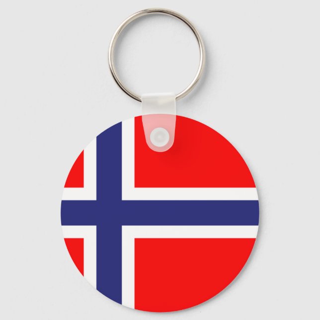 Chaveiro Bandeira da Noruega (Frente)