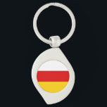 Chaveiro Bandeira da Ossétia do Sul<br><div class="desc">Bandeira patriótica da Ossétia do Sul</div>