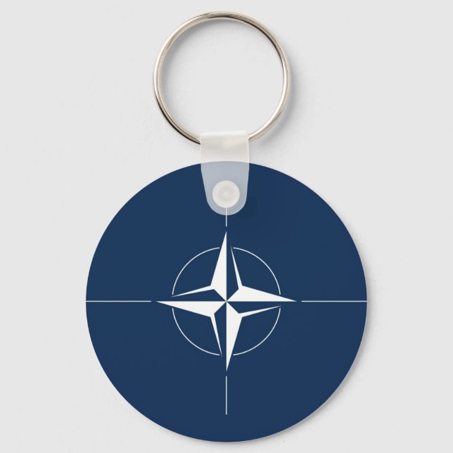 Chaveiro Bandeira da OTAN (Frente)