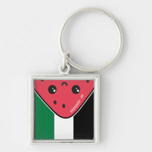 Chaveiro Bandeira da Palestina Cura com Palestina Livre de