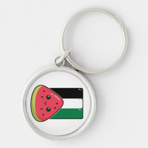 Chaveiro Bandeira da Palestina Cura com Palestina Livre de 