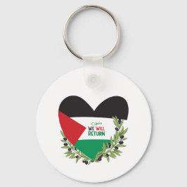 Chaveiro Bandeira da Palestina e Ramos Olivais