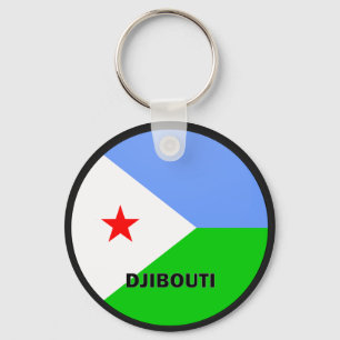 Chaveiro Bandeira da qualidade de Djibouti Roundel