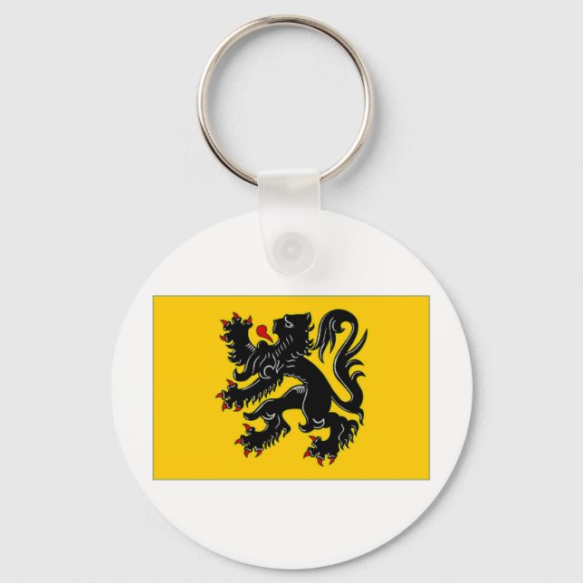 Chaveiro Bandeira da Região Flamenga da Bélgica (Frente)